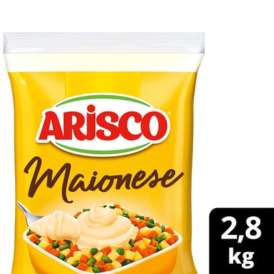 Maionese Arisco Bag 2,8kg - O sabor e cremosidade da maionese Arisco podem ser usados em todos os pratos, inclusive os quentes.